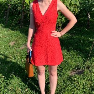 BB Dakota Red Lace Dress